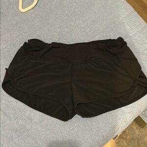 Lululemon Athletica Black Athletic Shorts Lightweight Moisture-Wicking